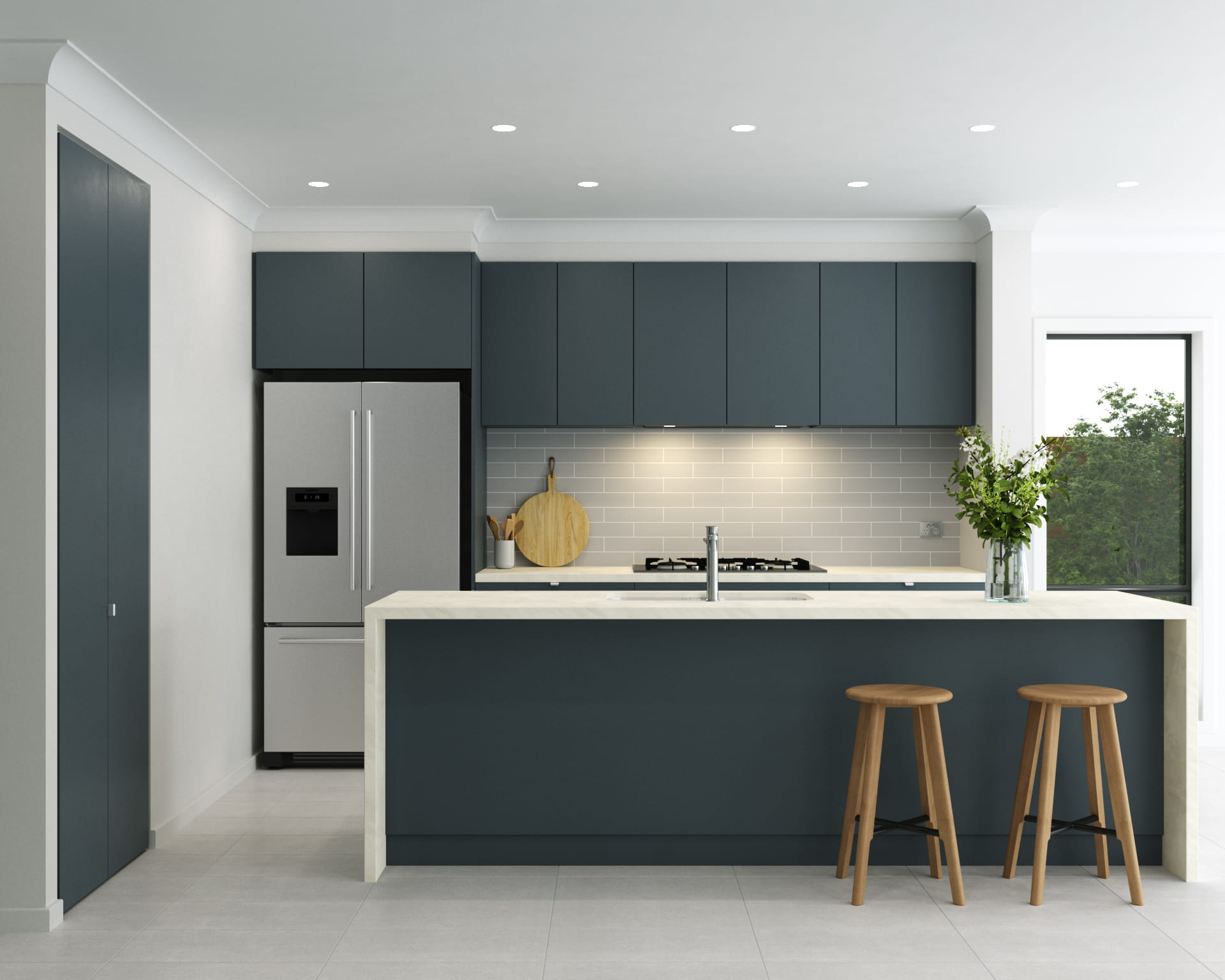 dark interior colour scheme